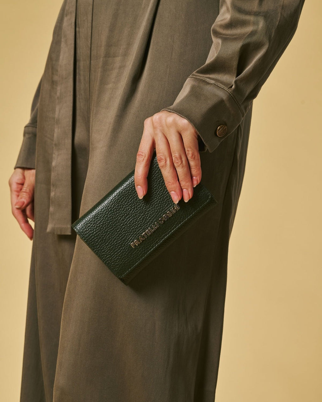 Costanza (green) - Italian calf leather women’s wallet - Che Cose Belle