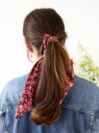 Cottage Rose Scarf Scrunchie - Che Cose Belle