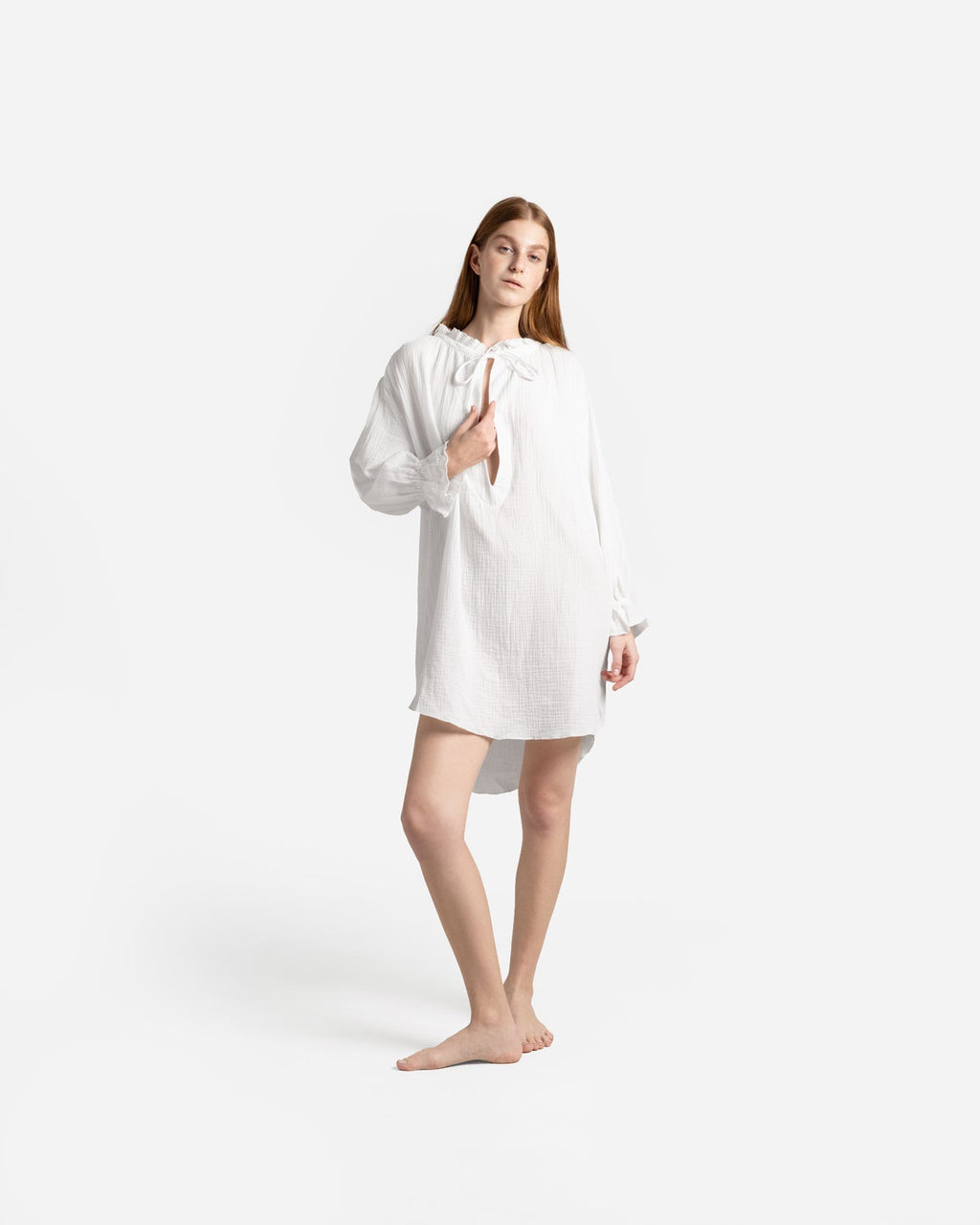 Cotton Breeze Long-Sleeved Chemise - Che Cose Belle