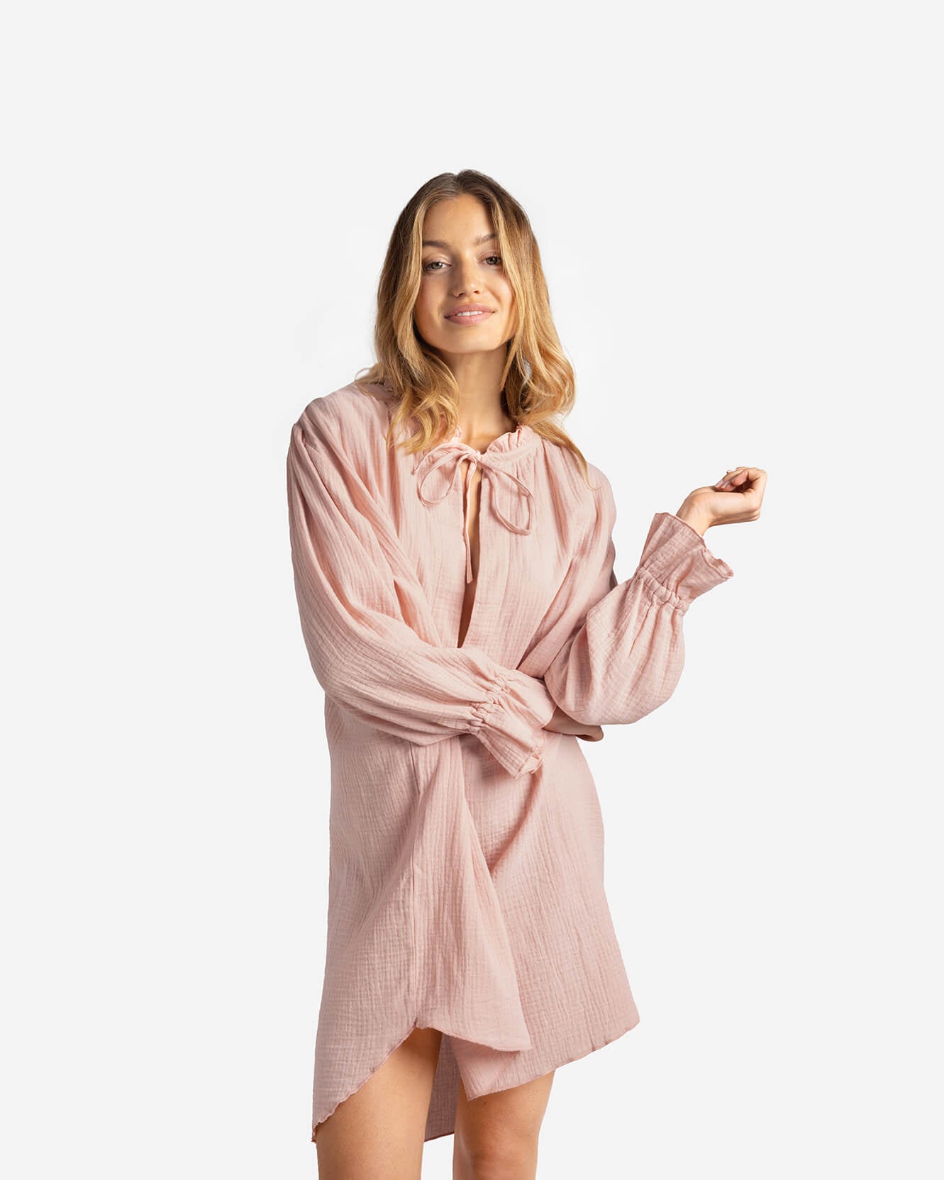 Cotton Breeze Long-Sleeved Chemise - Che Cose Belle