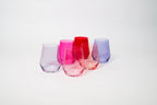 Cotton Candy Collection - Colored Wine Glass Ombré Set of 6 - Che Cose Belle
