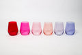Cotton Candy Collection - Stemless Colored Wine Glass Ombré Set of 6 - Che Cose Belle