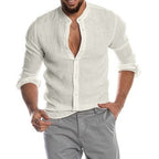 Cotton Linen Shirt long Sleeve Casual Men's - Che Cose Belle