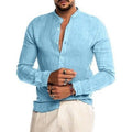 Cotton Linen Shirt long Sleeve Casual Men's - Che Cose Belle