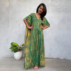 Cotton Ombre Beach Robe ¨C Loose Striped Bikini Cover-Up Dress, Vacation Maxi Kimono - Che Cose Belle