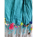 Cotton Pom Pom Sustainably Made Scarf - Thailand - Che Cose Belle