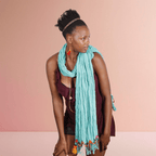 Cotton Pom Pom Sustainably Made Scarf - Thailand - Che Cose Belle