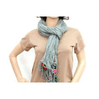 Cotton Pom Pom Sustainably Made Scarf - Thailand - Che Cose Belle