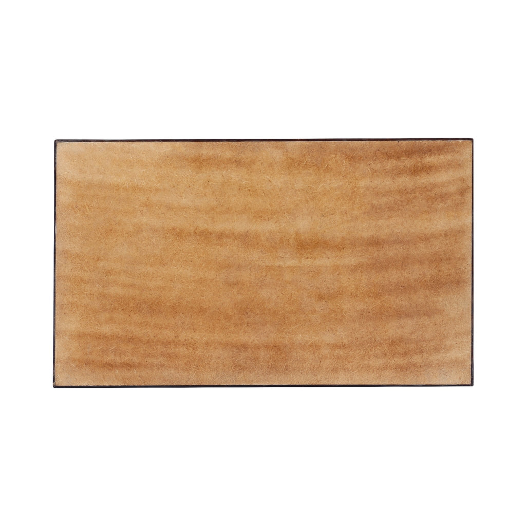countertop and vanity tray handmade illusion yinyang - pattern 10x6 towel tray brown - Che Cose Belle