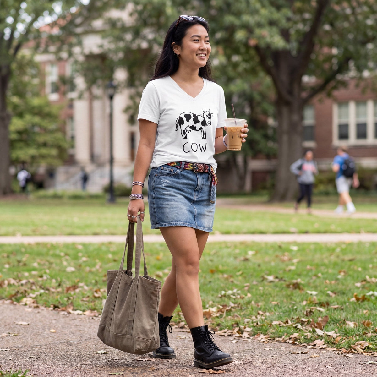Cow - V-neck Tee - Che Cose Belle