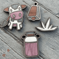 Cow Wood Magnet Set - Che Cose Belle