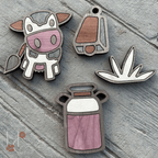 Cow Wood Magnet Set - Che Cose Belle