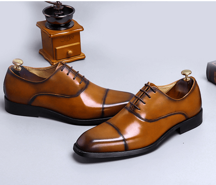 Cowhide Dress Shoes Business Men's - Che Cose Belle