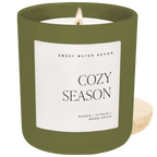 Cozy Season Soy Candle - Olive Matte Jar - 15 oz - Che Cose Belle
