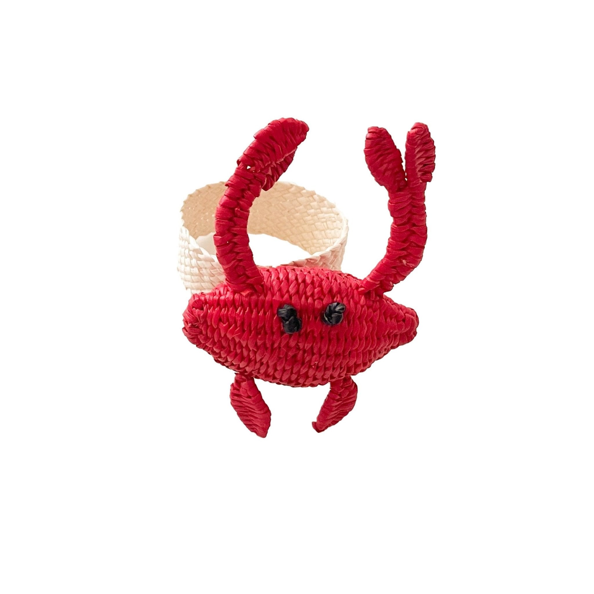 Crab Handwoven Iraca Napkin Ring - Che Cose Belle