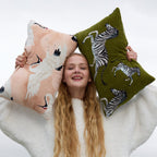 Crane in the Clouds Small Lumbar Pillow - Che Cose Belle
