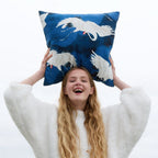 Crane in the Clouds Throw Pillow - Che Cose Belle
