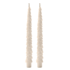Cream Tree Taper Candles - Set of 2 - Che Cose Belle