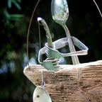 Creative Fishing Man Spoon Fish Sculptures Wind Chime Home Bedroom Painted Fish Mobile Tropical Fish Home Decor Yard Garden Hanging Ornament Decoration - Che Cose Belle