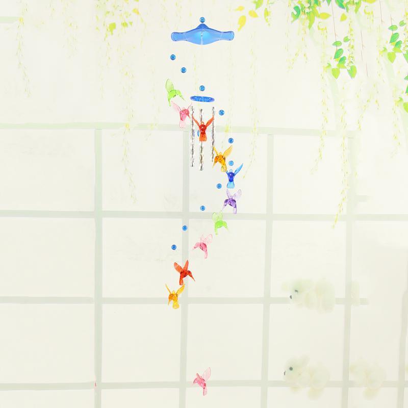 Creative Lucky Humming Bird Mobile Hanging Wind Chimes Bells Ornaments Hanging Gifts Dream-catcher Pendant Wall Home Car Decor Garden Wedding Window Decoration - Che Cose Belle