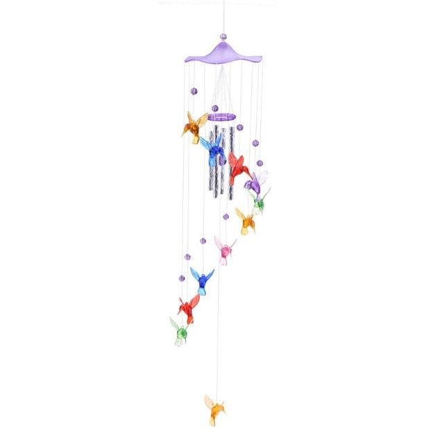 Creative Lucky Humming Bird Mobile Hanging Wind Chimes Bells Ornaments Hanging Gifts Dream-catcher Pendant Wall Home Car Decor Garden Wedding Window Decoration - Che Cose Belle