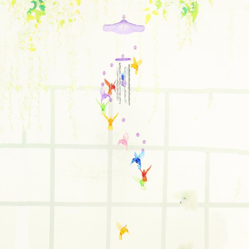 Creative Lucky Humming Bird Mobile Hanging Wind Chimes Bells Ornaments Hanging Gifts Dream-catcher Pendant Wall Home Car Decor Garden Wedding Window Decoration - Che Cose Belle