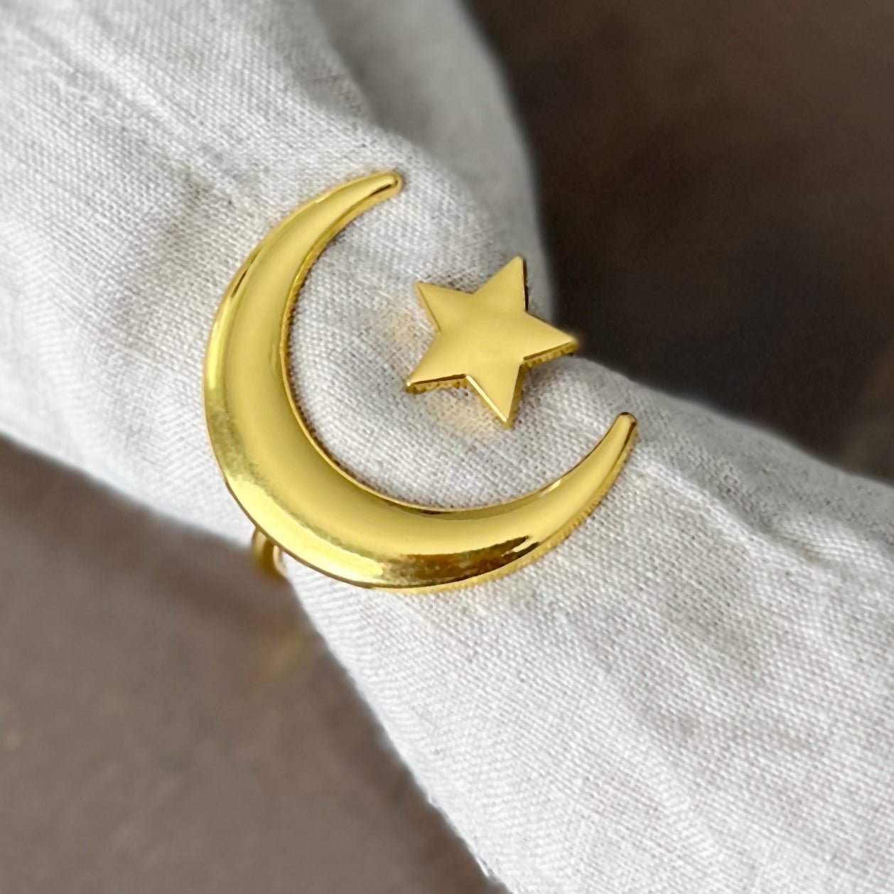 Crescent Moon and Star Napkin Rings - Che Cose Belle