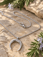 CRESCENT MOON NECKLACE - Che Cose Belle