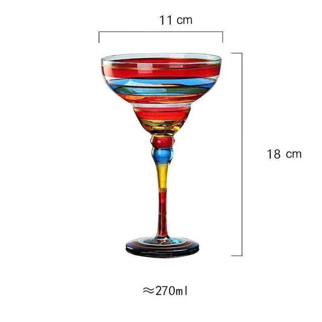 Cristal Handmade Artisan Margarita Glasses - Che Cose Belle