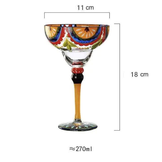 Cristal Handmade Artisan Margarita Glasses - Che Cose Belle