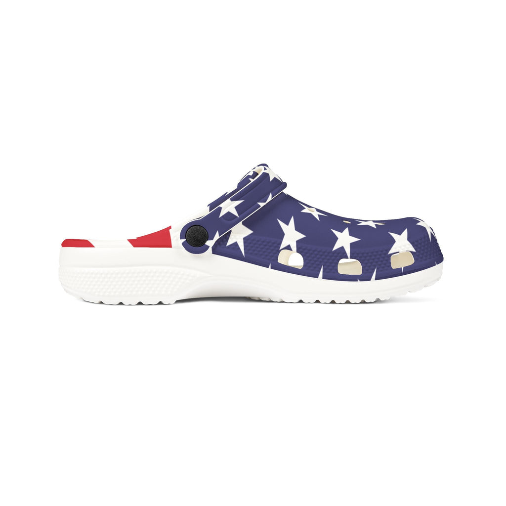 Crocolookalikes - Patriotic EVA Foam Rubber Shoes - Perfect for July 4th Celebrations - Che Cose Belle