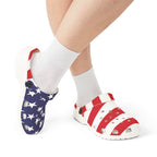 Crocolookalikes - Patriotic EVA Foam Rubber Shoes - Perfect for July 4th Celebrations - Che Cose Belle