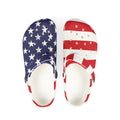 Crocolookalikes - Patriotic EVA Foam Rubber Shoes - Perfect for July 4th Celebrations - Che Cose Belle