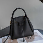 Cross-border TOGO Top-grain Leather Drawstring Bucket Bag For Women, 2026 New Large-capacity Versatile Genuine Leather Handbag - Che Cose Belle