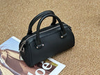 Cross-border Top-grain Leather Boston Pillow Bag, Single-shoulder, Crossbody Small Bag, Versatile Genuine Leather Women's Handbag - Che Cose Belle