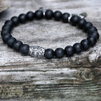 Cross Religious Agate Stone Bead Bracelet - Che Cose Belle