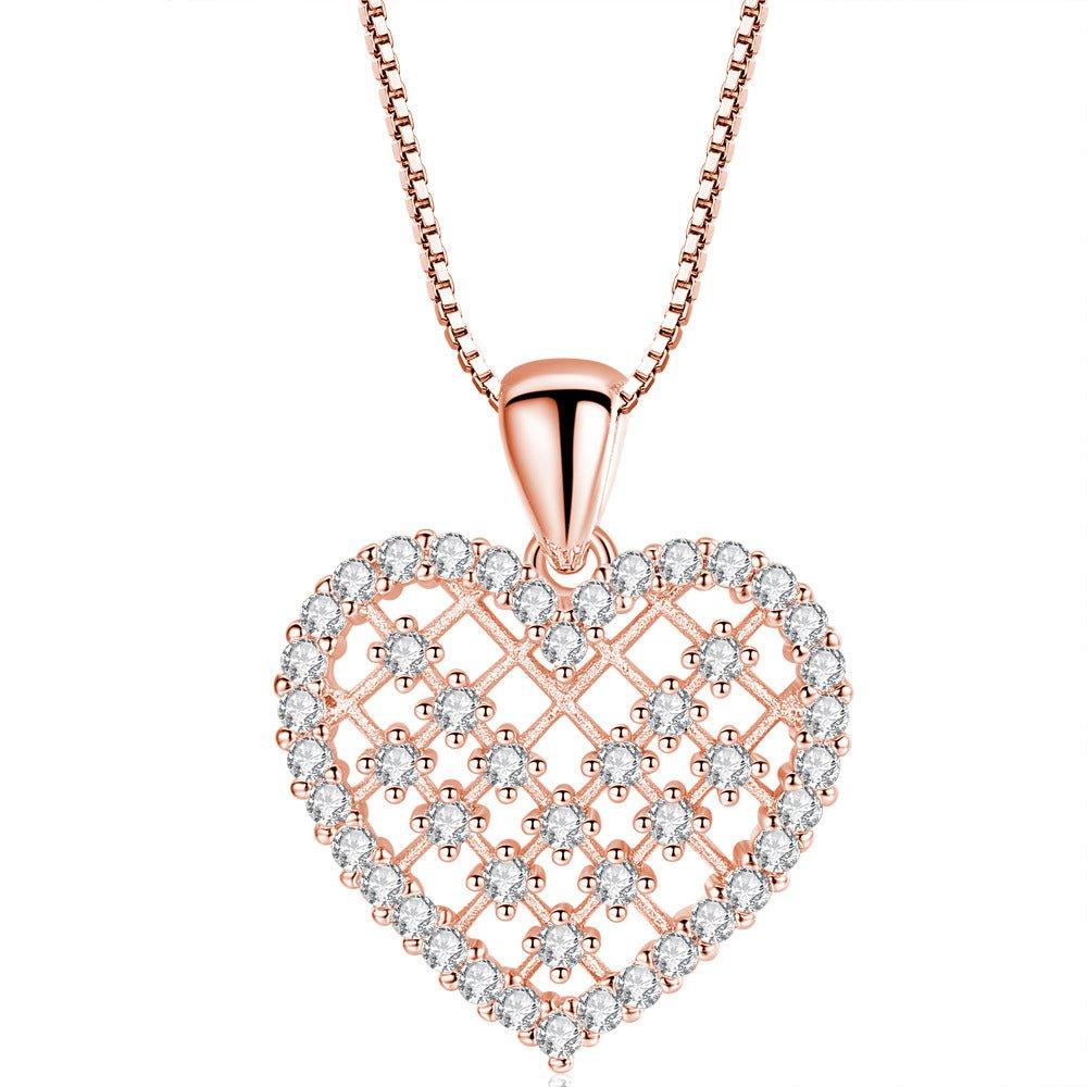 Crystal Heart Necklace - Che Cose Belle