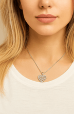 Crystal Heart Necklace - Che Cose Belle