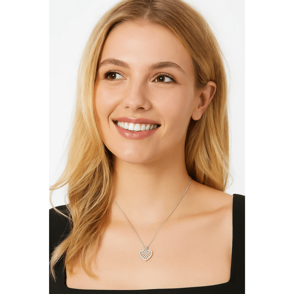 Crystal Heart Necklace - Che Cose Belle