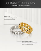 Cuban Link Ring (Silver) - Che Cose Belle