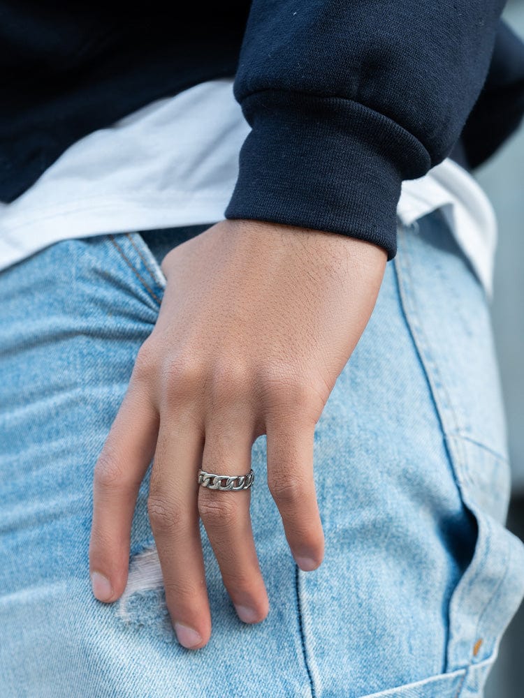 Cuban Link Ring (Silver) - Che Cose Belle
