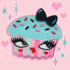Cupcake Cutie Brooch by Miss Fluff x Lipstick & Chrome - Che Cose Belle