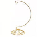 Curved Gold Wire Swirl Base Ornament Stand Display 8.75 Inches (Taiwan) - Che Cose Belle