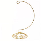 Curved Gold Wire Swirl Base Ornament Stand Display 8.75 Inches (Taiwan) - Che Cose Belle