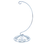 Curved Silver Wire Swirl Base Ornament Stand Display 8.75 Inches (Taiwan) - Che Cose Belle