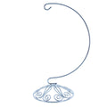 Curved Silver Wire Swirl Base Ornament Stand Display 8.75 Inches (Taiwan) - Che Cose Belle