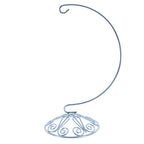 Curved Silver Wire Swirl Base Ornament Stand Display 8.75 Inches (Taiwan) - Che Cose Belle