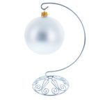 Curved Silver Wire Swirl Base Ornament Stand Display 8.75 Inches (Taiwan) - Che Cose Belle