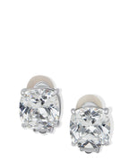 Cushion CZ Clip On Earrings - Che Cose Belle