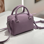 Custom Cross-Border Genuine Leather Women's Bag, New Style Handbag, Versatile Commuter Boston Bag, Single Shoulder Crossbody Bag - Che Cose Belle